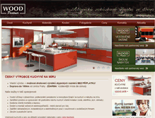 Tablet Screenshot of kuchyne.woodpartner.cz